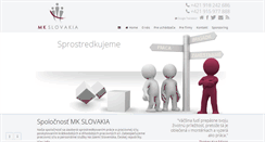 Desktop Screenshot of mkslovakia.eu