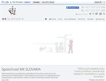 Tablet Screenshot of mkslovakia.eu